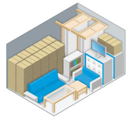 Mobília completa de 1 apartamento de 2 dormitórios com aprox. 90 m²