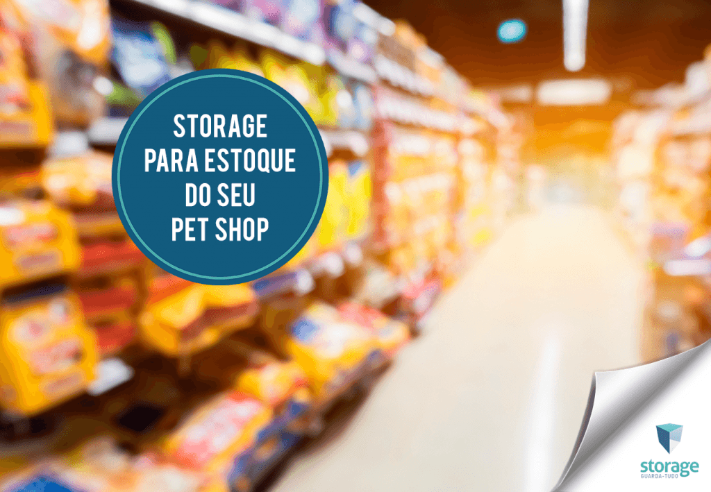 Solução de espaço para estoque de pet shop