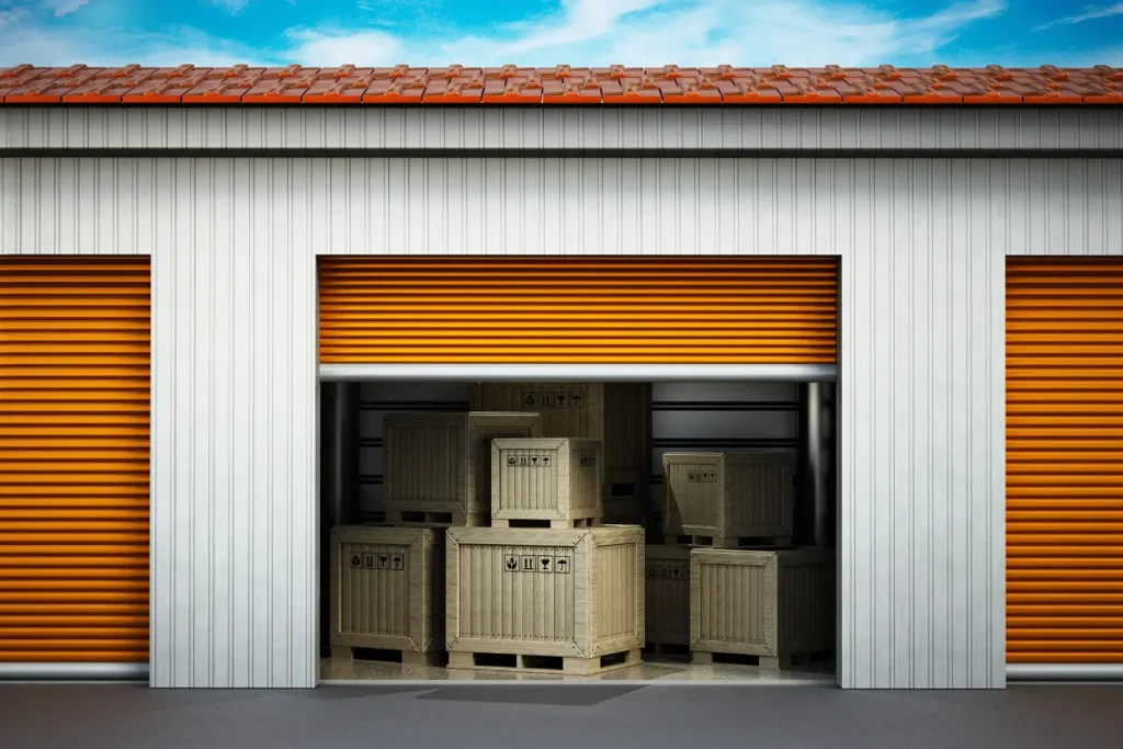 Box de self storage aberto