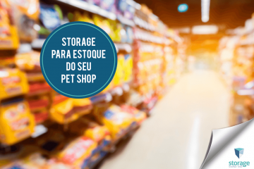 Solução de espaço para estoque de pet shop